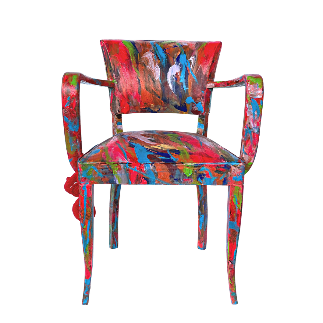 Hand-Painted Armchair
