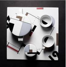 Load image into Gallery viewer, Porcelain Coffee/Tea Set - Collector&#39;s Item by Modus Design - Bauhaus Memory Series - 1919-2019 limited edition.
