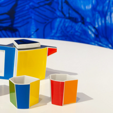 Charger l&#39;image dans la galerie, Porcelain Coffee/Tea Set - Qubus II by Modus Design - Geometria Series
