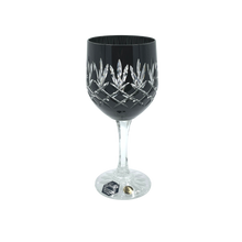 Charger l&#39;image dans la galerie, 6 Crystal Wine Glasses (Black) - Coloré Collection
