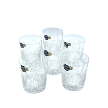 Charger l&#39;image dans la galerie, 6 Crystal Whiskey Glasses - &quot;Moulin&quot; Collection
