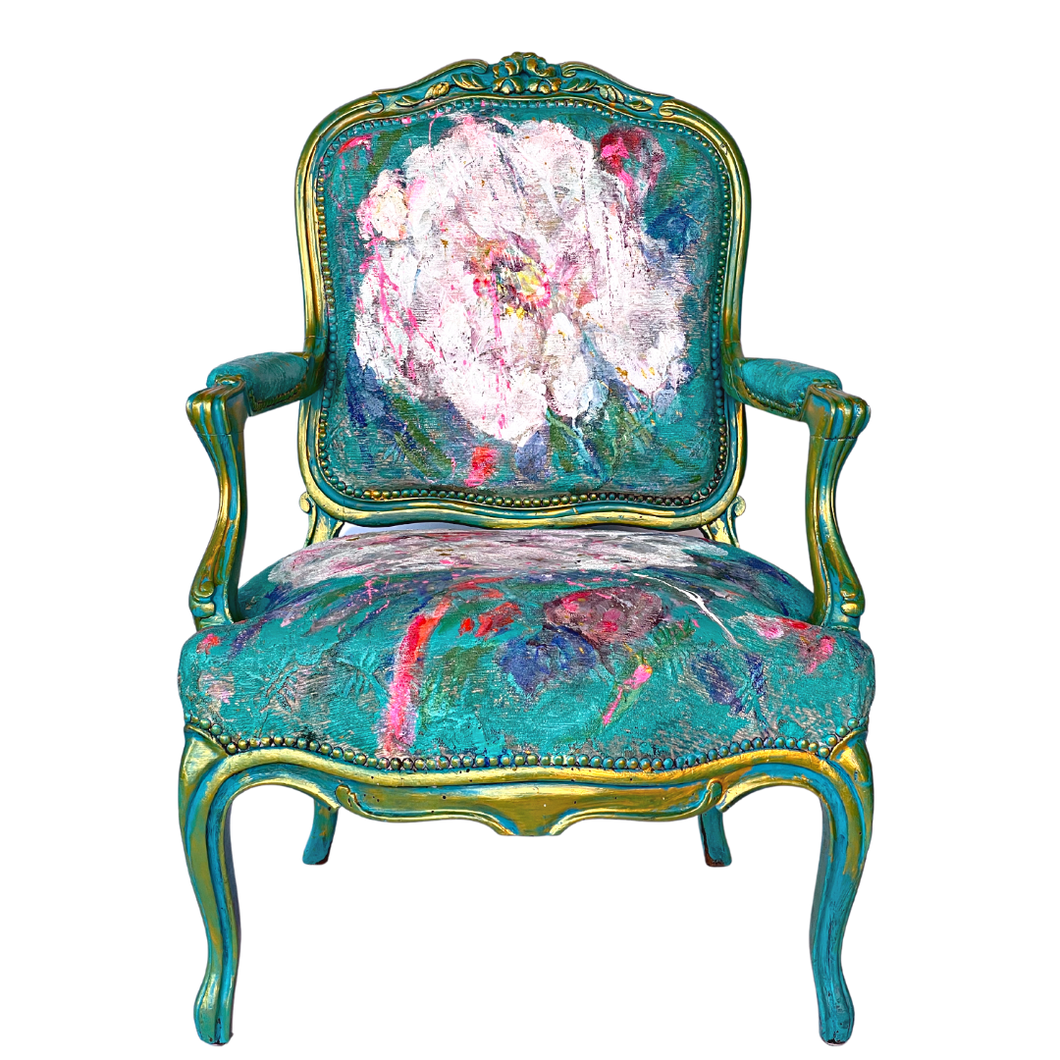 Hand-Painted Armchair