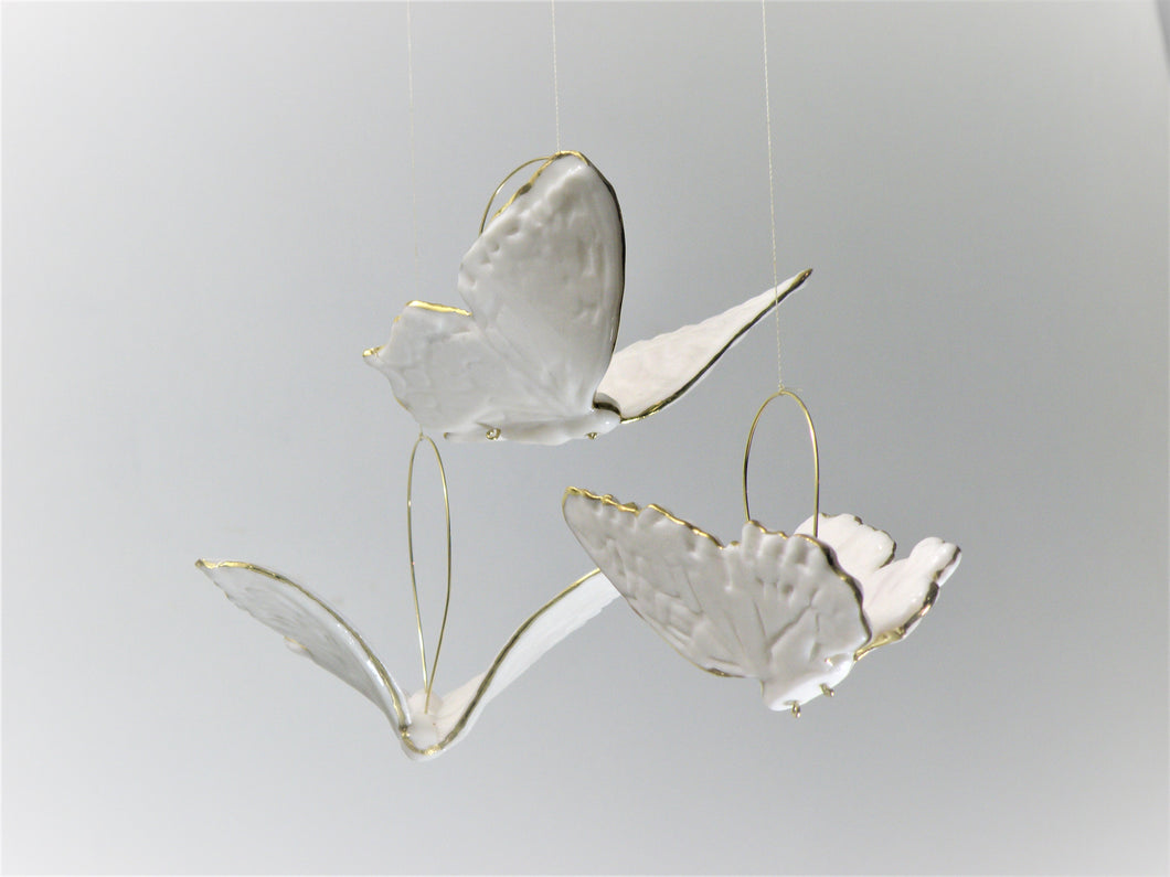 Porcelain Butterfly Ornament