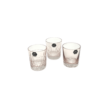 Load image into Gallery viewer, 3 Crystal Whiskey Glasses - Veranda Collection - by Julia Crystal Factory
