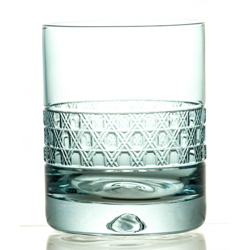 6 Crystal Whiskey Glasses (Blue) - Coloré Collection